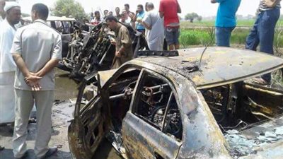 ارتفاع عدد ضحايا حادث «أبوكبير - فاقوس» لثلاثة متوفين و11 مصابا