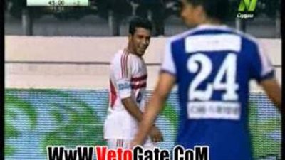 بالفيديو.. إلغاء هدف للزمالك أمام سموحة بسبب «حمودى»