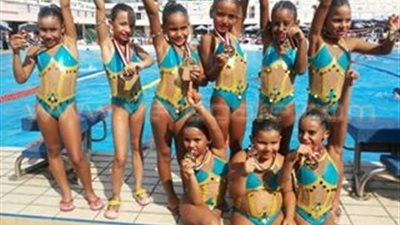 بالصور.. الشمس يحقق ذهبية بطولة القاهرة للسباحة التوقيعية