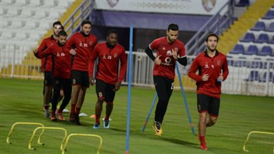 فقرة للتدريب على ضربات الترجيح في مران الأهلي