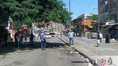 بالصور.. إزالة إشغالات المقاهي والأكشاك بشمال الجيزة