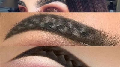 شاهد.. موضة الحواجب الضفائر تشعل مواقع التواصل