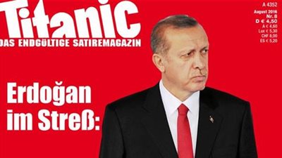صورة مسيئة لأردوغان تتصدر غلاف مجلة ألمانية ساخرة