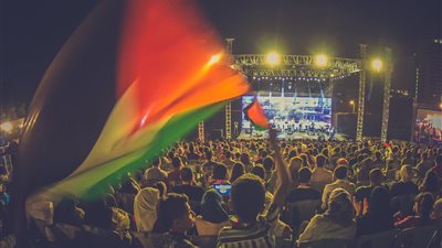 بالفيديو والصور.. «كورال الثورة» يعيد أغاني التراث بمهرجان فلسطين