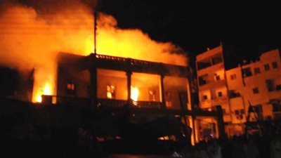 إصابة شخصين في حريق داخل منزل بالبحيرة