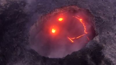 بالفيديو والصور.. بركان نشط يفاجئ الجميع بابتسامته