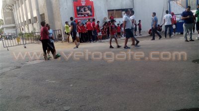 بالصور.. أكاديمية الطلائع تحضر مران الأهلي