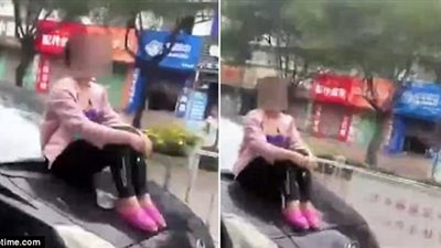 بالفيديو.. امرأة تعترض على خناقتها مع زوجها بطريقة غريبة