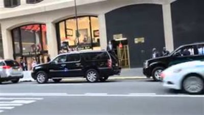 بالفيديو.. لحظة وصول السيسي مقر إقامته في نيويورك