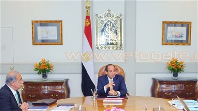 السيسي يلتقي شريف إسماعيل ووزيري الزراعة والري