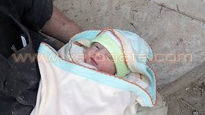 النيابة تأمر برعاية رضيعة عثر عليها بجوار صندوق قمامة في السلام