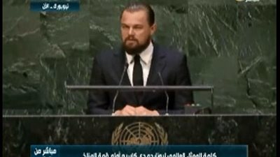 بالفيديو.. «دي كابريو» لـ«رؤساء الدول»: أوقفوا «الملوثين»