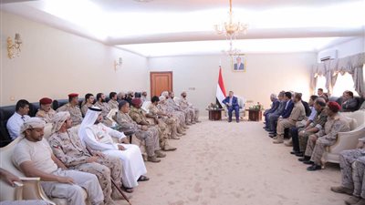 رئيس الوزراء اليمني يستقبل قادة التحالف العربي