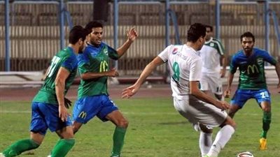 المصري يتعادل أمام الجونة سلبيا في الشوط الأول