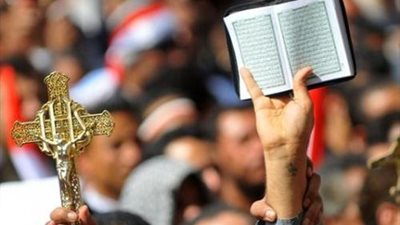 التيار الشعبى يشارك فى مسيرة الوحدة الوطنية بميدان الساعة