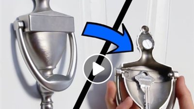 6 أفكار مميزة لإخفاء مفتاح الطوارئ خارج المنزل (فيديو)