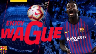 برشلونة يتعاقد رسميًا مع الظهير الأيمن السنغالي موسى واجيه