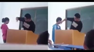 بالفيديو.. رد فعل قوي ضد معلم عاقب التلاميذ بالصفع