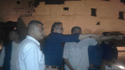 وزير الآثار يتفقد «معبد الأقصر» (صور)