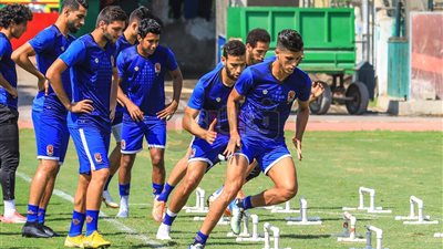 مران الأهلي الأخير في التتش قبل مواجهة المصري «صور»