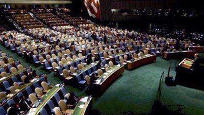 بالصورة.. قاعة «الأمم المتحدة» فارغة أثناء خطاب «أردوغان»