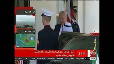 بالفيديو.. لحظة وصول أمير الكويت البيت الأبيض للقاء ترامب