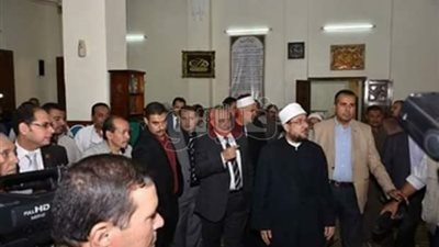 بالصور.. وزير الأوقاف يفتتح مسجد الأحمدية بالشرقية