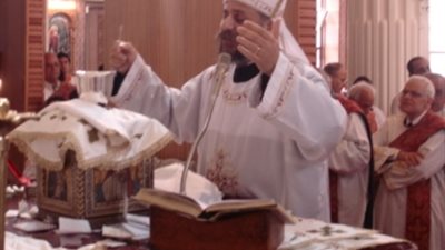 الأنبا كيرلس يترأس صلاة القداس الإلهي لعيد الأنبا بضابا