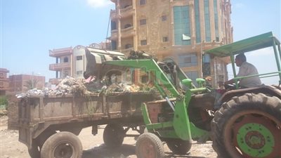 رفع 1441 طنا تراكمات قمامة وأتربة ومخلفات في الدقهلية