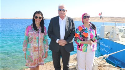 وزيرة السياحة تتفقد أعمال تطوير محمية رأس محمد (صور)
