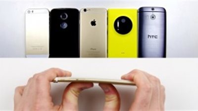 بالفيديو.. منافسو «آبل» يتحدونها بعد فشل «آيفون 6» في اختبار الصلابة