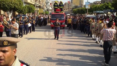 جنازة عسكرية وشعبية لشهيد الواجب «ضياء رمضان» ببني سويف