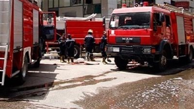 انتداب المعمل الجنائي لبيان سبب حريق جراج الوراق