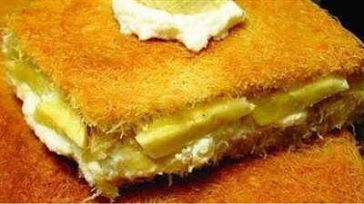 طريقة عمل الكنافة بالموز والكاسترد