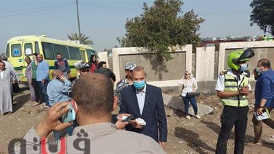 محافظ القليوبية ينتقل لموقع حادث قطار طوخ | صور