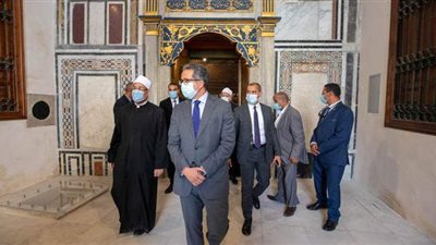بتكلفة 22 مليون جنيه.. وزير السياحة يفتتح أعمال ترميم قبة الشافعي