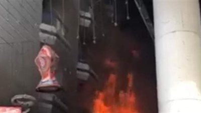 نشوب حريق هائل في مطعم بالإسكندرية