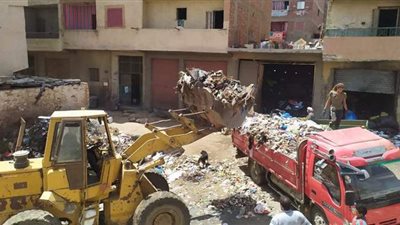 رفع مخلفات القمامة بمناطق الزرايب في نطاق العجوزة وكرداسة | صور