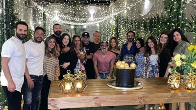 نجوم الفن يحتفلون بعيد ميلاد حمدي بدر | صور