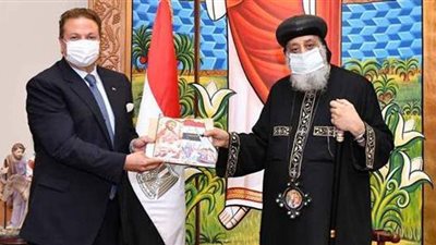 البابا تواضروس يستقبل سفير مصر الجديد بكوبا والكاريبي