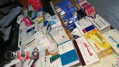 التحفظ على ٣٦٠ صنف أدوية مجهولة المصدر بصيدلية غير مرخصة بالفيوم