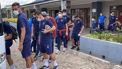 بيراميدز يصل ملعب ليفي موانواسا لمواجهة نكانا | صور