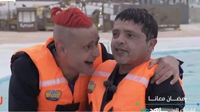 محمد هنيدي ضحية رامز جلال في 