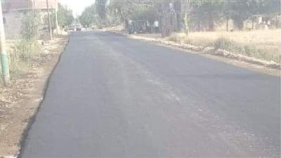 إعادة رصف وتوسيع طريق طراد النيل بالمنيا