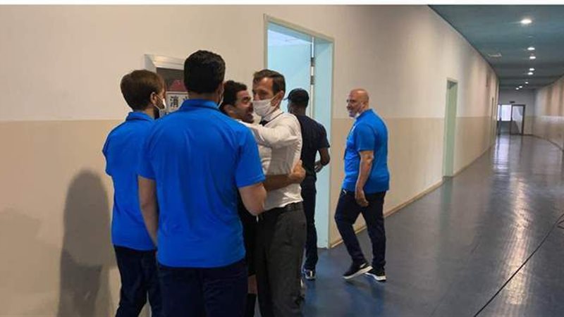 فرحة لاعبي بيراميدز