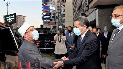 محافظ الغربية يستقبل وزير الأوقاف في طنطا| صور