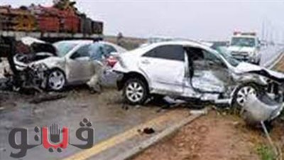إصابة 3 أشخاص فى حادث تصادم بالمنيا
