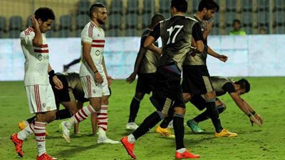 الزمالك يتقدم على الإنتاج الحربي بهدفين في الشوط الأول