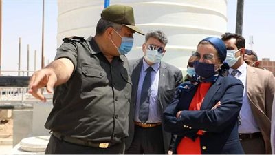 وزيرة البيئة تتفقد مشروع نقل ومعالجة سائل الرشيح بمدفن الوفاء والأمل
