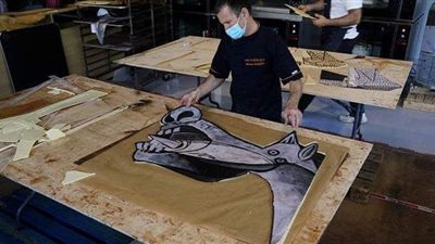 بارتفاع 3.5 متر.. نسخة بالشوكولاتة من لوحة 